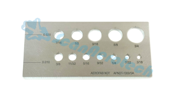 12 HOLE REFERENCE STANDARD - ALUMINUM